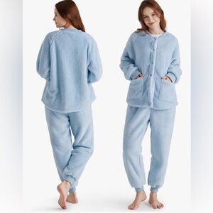 size M Bedsure Fleece Pajamas Set